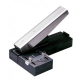 Stapler Style Slot Punch with Receptacle & Guide